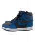 NIKE (ナイキ) AIR JORDAN 1(エアージョーダン１） RETORO HIGH OG ブルー×ブラック サイズ:27.5cm：16000円