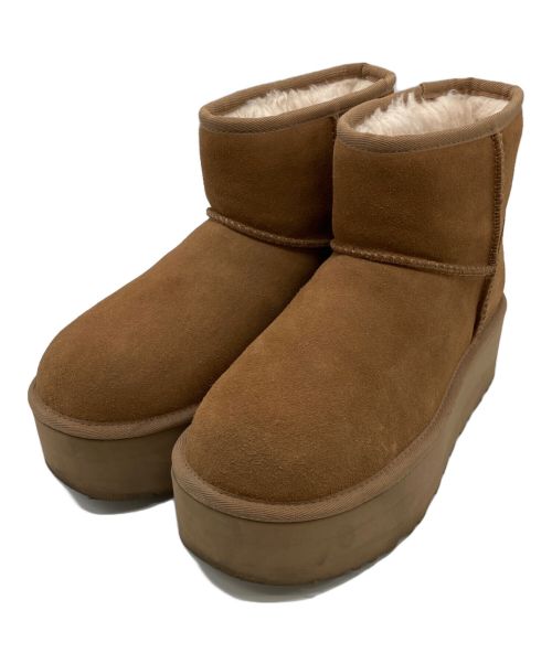 UGG（アグ）UGG (アグ) CLASSIC MINI PLATFORM　 ブラウン サイズ:24cmの古着・服飾アイテム