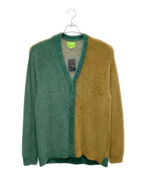 HUF（ハフ）HUF (ハフ) FEELS GOOD CARDIGAN グリーン サイズ:SIZE Lの古着・服飾アイテム