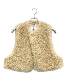 HYKE（ハイク）の古着「FAUX SHEARLING CROPPED VEST」｜ベージュ