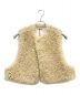 HYKE（ハイク）の古着「FAUX SHEARLING CROPPED VEST」｜ベージュ