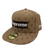 New Era×SUPREMEニューエラ×シュプリーム）の古着「ボックスロゴキャップ」｜ベージュ