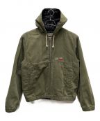 stussyステューシー）の古着「WORK JACKET INSULATED CANVAS」｜グリーン