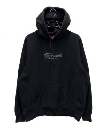 SUPREME（シュプリーム）の古着「kaws chalk logo hooded sweatshirt」｜ブラック