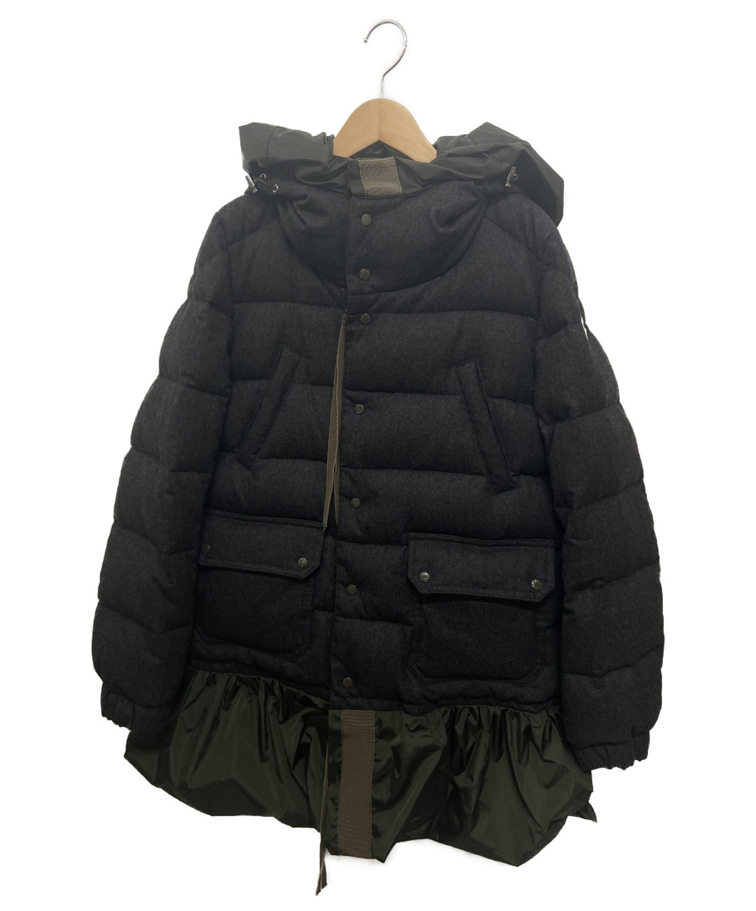 中古 古着通販 Moncler モンクレール ウールダウンジャケット グレー サイズ 2 ブランド 古着通販 トレファク公式 Trefac Fashion