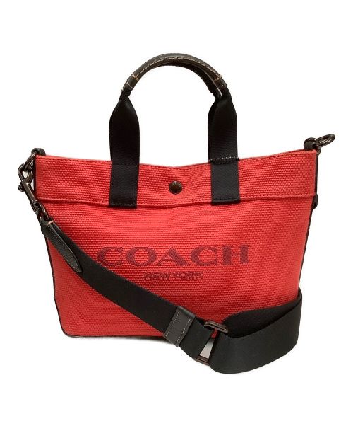 中古・古着通販】COACH (コーチ) 2WAYミニトートバッグ レッド