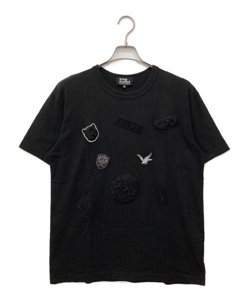 COMME des GARCONS BLACKMARKET（コムデギャルソンブラックマーケット）COMME des GARCONS BLACKMARKET (コムデギャルソンブラックマーケット) 半袖Tシャツ ブラック サイズ:XLの古着・服飾アイテム