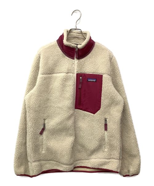 Patagonia（パタゴニア）Patagonia (パタゴニア) クラシックレトロXジャケット ベージュ×レッド サイズ:Lの古着・服飾アイテム