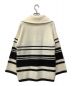 WRAPINKNOT (ラッピンノット) OVERSIZE BORDER KNIT ベージュ×ブラック 未使用品：12800円