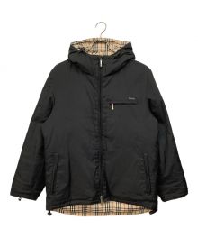 BURBERRY BLACK LABEL（バーバリーブラックレーベル）の古着「裏ノバジップアップジャケット」｜ブラック