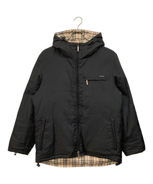 BURBERRY BLACK LABEL（バーバリーブラックレーベル）BURBERRY BLACK LABEL (バーバリーブラックレーベル) 裏ノバジップアップジャケット ブラック サイズ:Mの古着・服飾アイテム