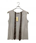 BED J.W. FORDベッドフォード）の古着「Sleeveless Scarf T-Shirts」｜グレー×ホワイト