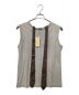 BED J.W. FORD（ベッドフォード）の古着「Sleeveless Scarf T-Shirts」｜グレー×ホワイト