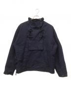 KOZABUROコウザブロウ）の古着「UNLINED HOPSACK MONK JACKET」｜インディゴ