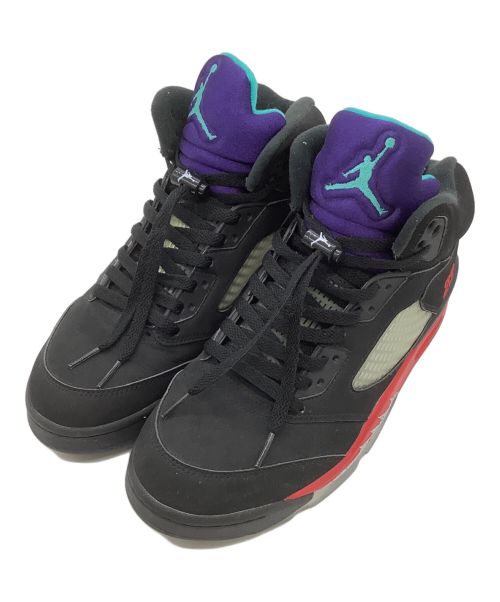 NIKE（ナイキ）NIKE (ナイキ) AIR JORDAN 5 ブラック×レッド×パープル サイズ:27の古着・服飾アイテム