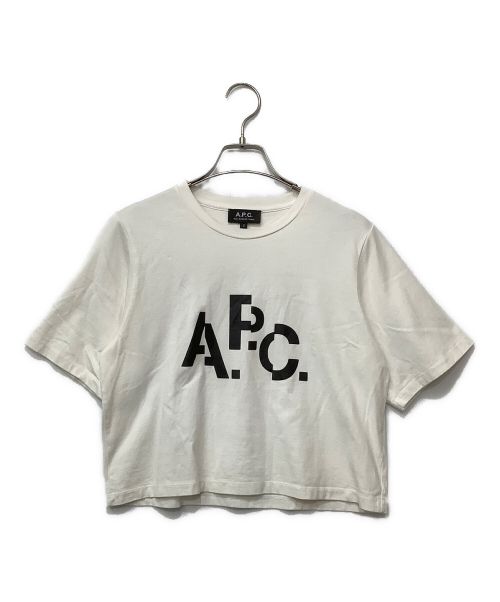 A.P.C.（アーペーセー）A.P.C. (アーペーセー) EDIFICE (エディフィス) 別注DECALEプリントTシャツ ホワイト サイズ:Sの古着・服飾アイテム