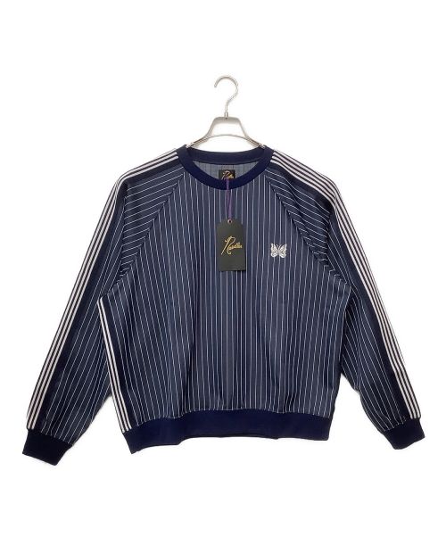 Needles（ニードルズ）Needles (ニードルズ) 別注Track L/S Crew Nack ネイビー サイズ:Lの古着・服飾アイテム