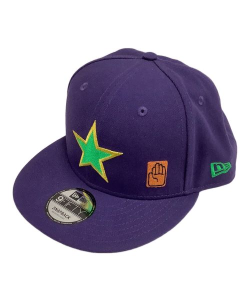 New Era（ニューエラ）New Era (ニューエラ) キャップ ジョジョの奇妙な冒険　ストーンオーシャン 空条承太郎  パープルの古着・服飾アイテム