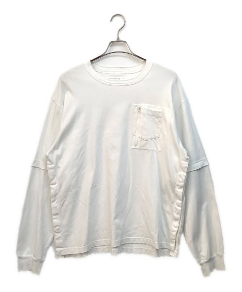 sacai（サカイ）sacai (サカイ) Cotton Jersey L/S T-Shirt ホワイト サイズ:Lの古着・服飾アイテム