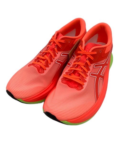 asics（アシックス）asics (アシックス) ランニングシューズ レッド×グリーン サイズ:26.5 未使用品の古着・服飾アイテム