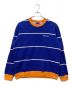 Supreme（シュプリーム）の古着「striped crewneck」｜ブルー×オレンジ