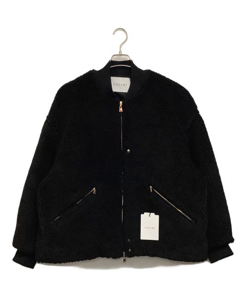 CULLNI（クルニ）CULLNI (クルニ) Wool Boa Front Zip Blouson ブラック サイズ:2の古着・服飾アイテム