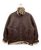 Ameri VINTAGEアメリヴィンテージ）の古着「2WAY REVERSIBLE BOA JACKET」｜ブラウン×ベージュ