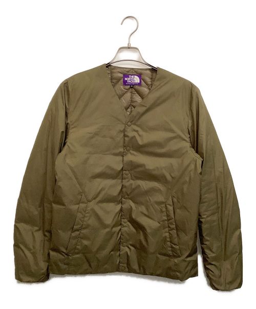 THE NORTHFACE PURPLELABEL（ザ・ノースフェイス パープルレーベル）THE NORTHFACE PURPLELABEL (ザ・ノースフェイス パープルレーベル) ダウンカーディガン カーキ サイズ:Mの古着・服飾アイテム