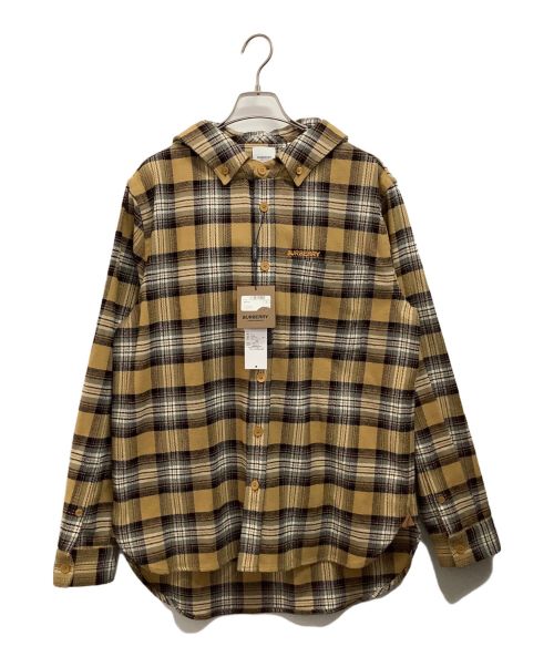 BURBERRY（バーバリー）BURBERRY (バーバリー) カジュアルフードシャツ ベージュ サイズ:M 未使用品の古着・服飾アイテム