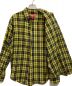 中古・古着 Supreme (シュプリーム) Tartan Plaid Flannel Shirt イエロー×ブラック サイズ:S：7000円