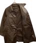 中古・古着 YOKE (ヨーク) LEATHER LIKE CAR COAT ブラウン サイズ:3：33000円