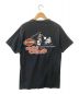 モーターTシャツ (モーターTシャツ) [古着] HARLEY-DAVIDSON モーターTシャツ ブラック サイズ:不明：2980円