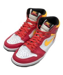 NIKE（ナイキ）の古着「JORDAN 1 RETRO HIGH OG Light Fusion red」｜レッド×イエロー