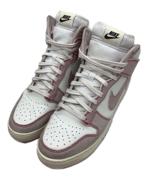 NIKE（ナイキ）NIKE (ナイキ) DUNK HIGH 1985 Barely Rose ホワイト×レッド サイズ:28の古着・服飾アイテム