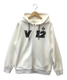 V12（ヴィトゥエルブ）の古着「ジップパーカー」｜ホワイト