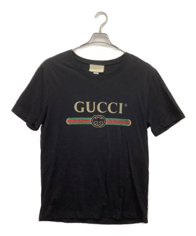 【中古・古着通販】GUCCI (グッチ) Tシャツ ブラック サイズ:M