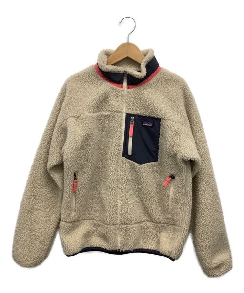 Patagonia（パタゴニア）Patagonia (パタゴニア) フリースジャケット ベージュ×グレー サイズ:XXL 16-18の古着・服飾アイテム