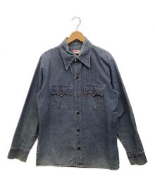 LEVI'S（リーバイス）の古着「アーキュエイトフラップポケットデニムシャツ」｜インディゴ