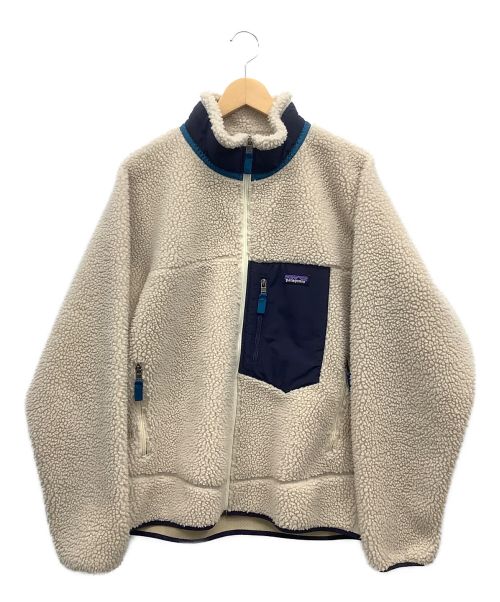 Patagonia（パタゴニア）Patagonia (パタゴニア) ボアジャケット アイボリー×ネイビー サイズ:Lの古着・服飾アイテム