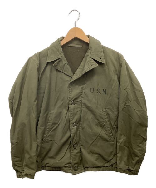 U'S NAVY（ユーエスネイビー）U'S NAVY (ユーエスネイビー) N4デッキジャケット グリーン サイズ:-の古着・服飾アイテム