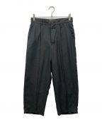 STEVEN ALANスティーブンアラン）の古着「TA/PE SLUB SUPER BAGGY TAPERED PANTS」｜グレー