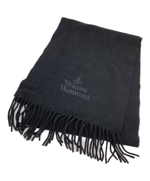 Vivienne Westwood（ヴィヴィアンウエストウッド）Vivienne Westwood (ヴィヴィアンウエストウッド) マフラー ブラックの古着・服飾アイテム