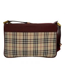 BURBERRY（バーバリー）の古着「ショルダーバッグ　ノバチェック」｜レッド