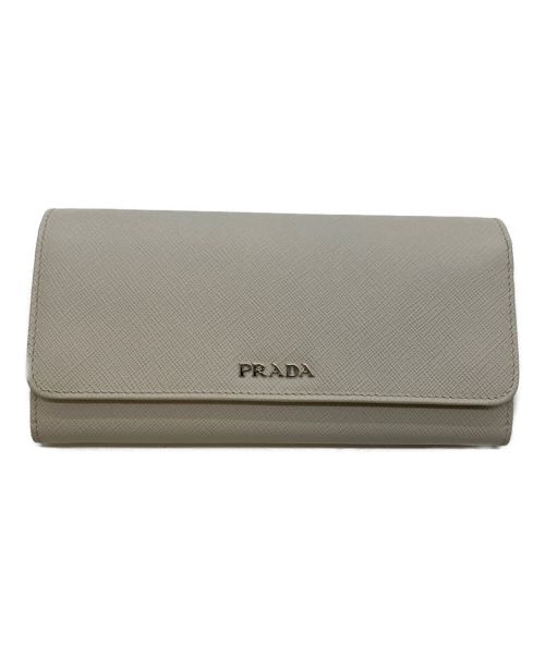 PRADA（プラダ）PRADA (プラダ) 長財布　サフィアーノ ホワイトの古着・服飾アイテム