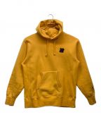 Champion REVERSEWEAVE×UNDEFEATEDチャンピオンリバースウィーブ×アンディフィーテッド）の古着「プルオーバーパーカー」｜イエロー