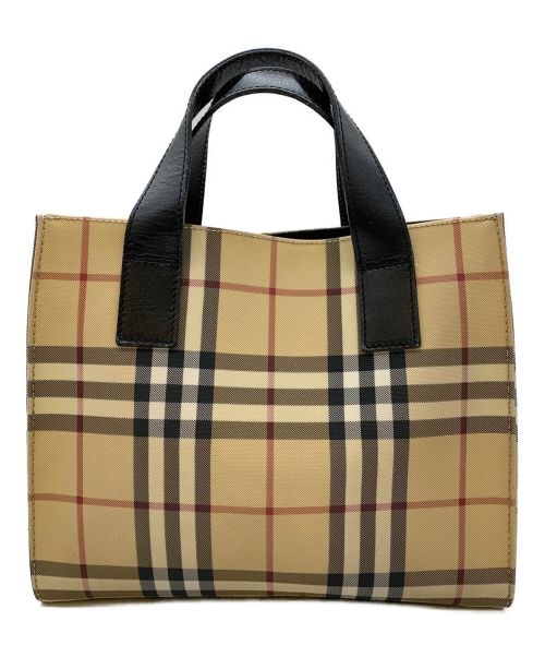 BURBERRY LONDON（バーバリーロンドン）BURBERRY LONDON (バーバリー ロンドン) ハンドバッグ ベージュの古着・服飾アイテム