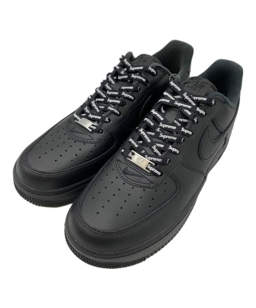 NIKE（ナイキ）NIKE (ナイキ) SUPREME (シュプリーム) AIR FORCE1 LOW ブラック サイズ:27.5cm 未使用品の古着・服飾アイテム