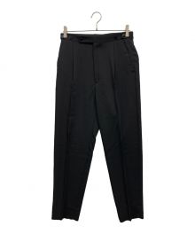 H BEAUTY&YOUTH UNITED ARROWS（エイチ ビューティアンドユース ユナイテッドアローズ）の古着「WOOL NYLON BARATHEA 1P PANTS」｜ブラック