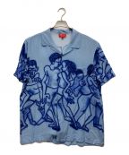 SUPREMEシュプリーム）の古着「Dancing Rayon s/s shirt」｜スカイブルー