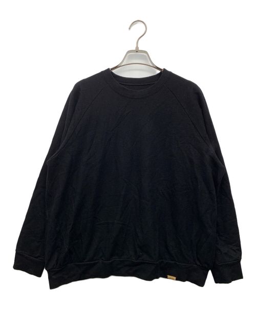 COLINA de passaros（コリーナ）COLINA de passaros (コリーナ) Super140's Washable Wool Tuck Sweat ブラック サイズ:Mの古着・服飾アイテム